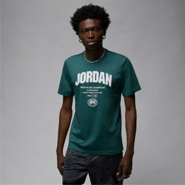 JORDAN Баскетбольная футболка топ [FZ1925-366 SPRTWMDFS/ST] Jordan T-shirt, полурукав, 2024FW, совместима с NekoPost