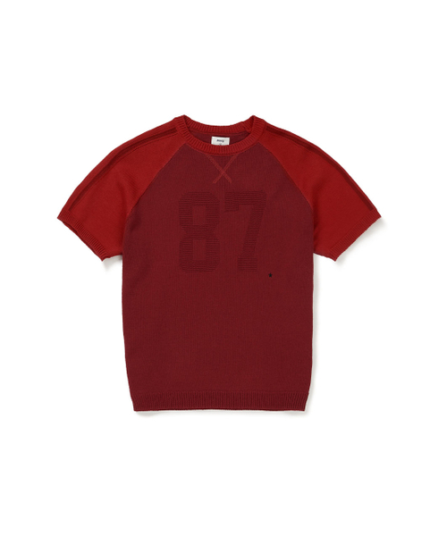 [Mmlg] STAR POINT HF KNIT (RED) — вязаный пуловер красный
