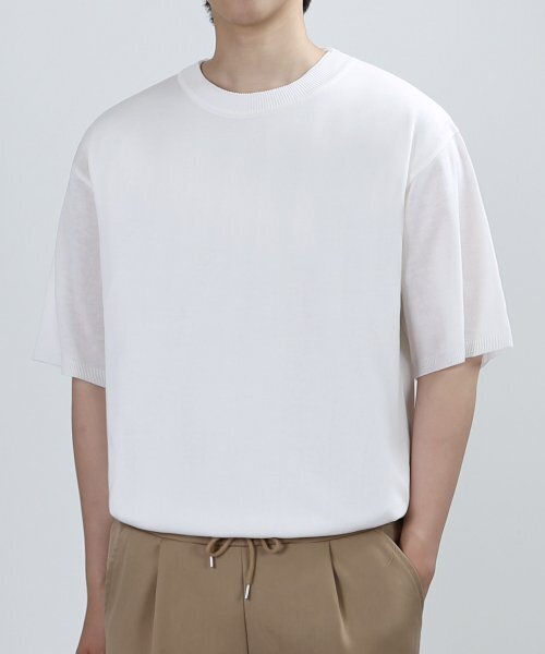 CREW BREEZE KNIT (WHITE) — вязаная кофта белая