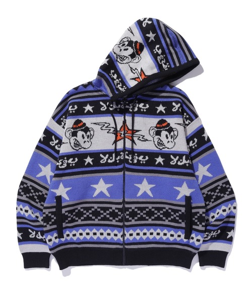 KEITH KNIT HOODIE — худи с вязаной текстурой KEITH