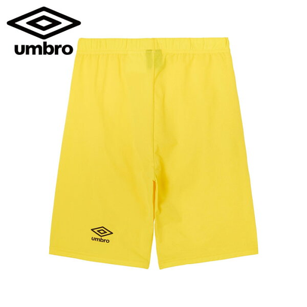 UMBRO футбольные шорты мужские UAS9302PB (YL00) — желтые, стрейч, с брендовой отделкой