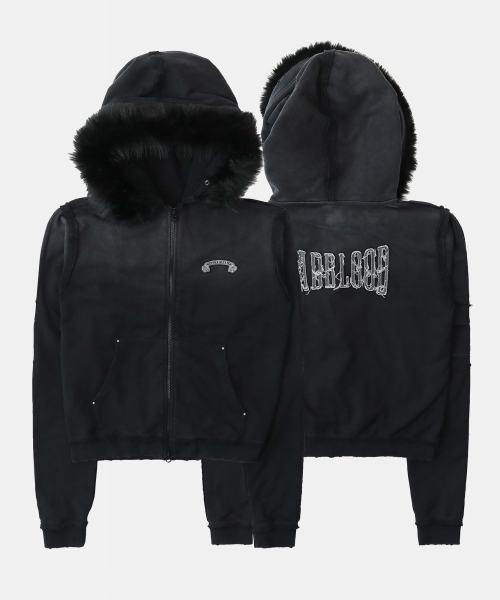 Rogue Datach Double Far Fitted Zip-Up — вощеная черная куртка