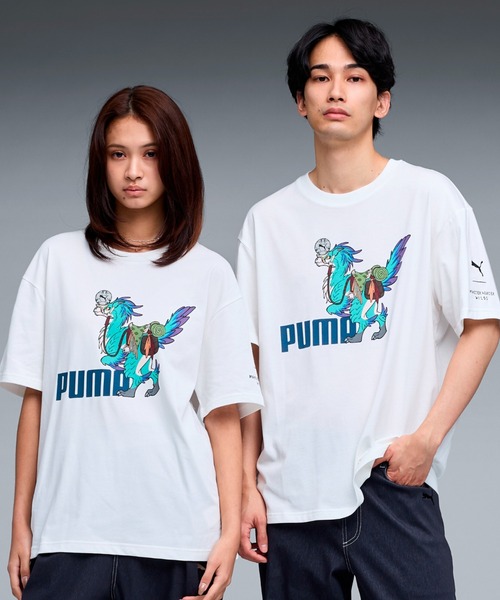 PUMA — поло‑футболка PUMA x Monster Hunter, полу‑сезонная, короткий рукав
