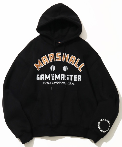 MARSHALL GAMEMASTER Central Logo Pullover Hoodie — худи с логотипом Center, федди