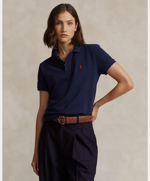 Classic Fit Mesh Polo Shirt — поло‑футболка из сетки