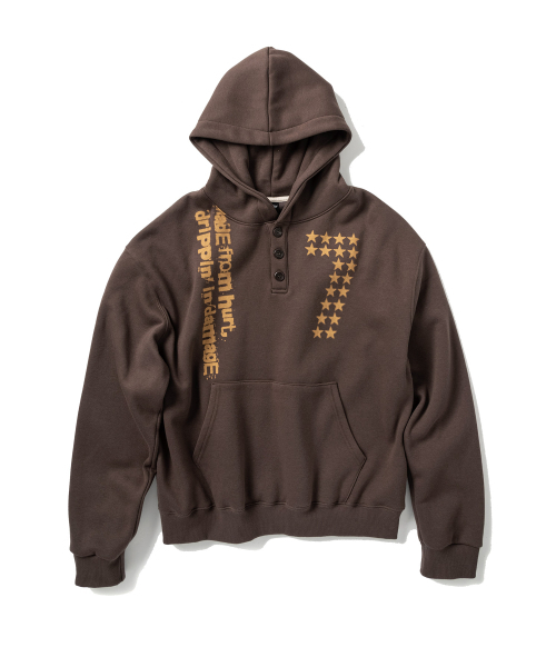 Sebn Demigen Linen neck full hooded парка — бравун