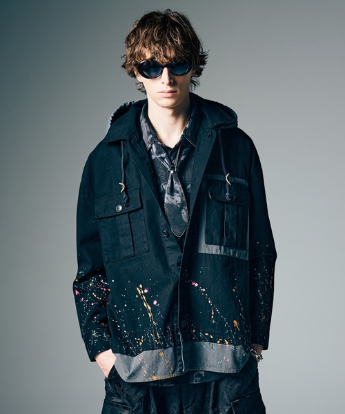 Remake Hood Military Shirt / римейк-футер милитари ша́рт