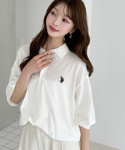 Ada. // U.S. POLO ASSN. нит пошив полоシャツ
