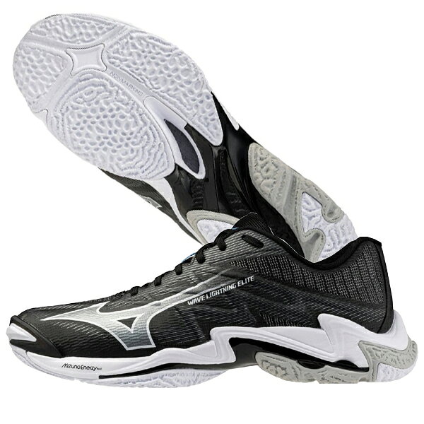 Mizuno Wave Lightning Elite Wide V1GA260152 кроссовки Valley 52: чёрный×белый