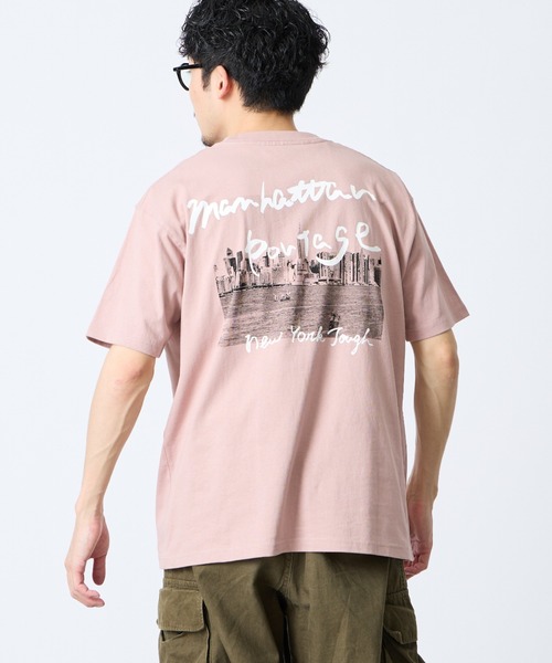 [MANHATTAN PORTAGE] Backup Footprint Print T‑shirt — принт «Backup Footprint»