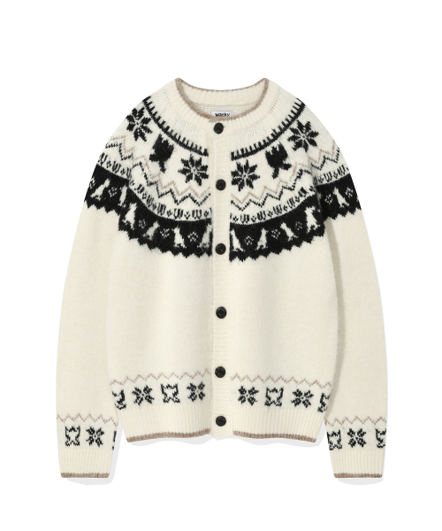 Noldic round neck cardigan — вязаный кардиган