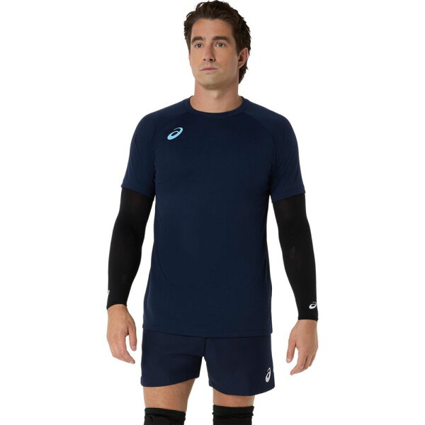 asics футболка Practice с коротким рукавом (спина принт) 2053A265, модель Midknight