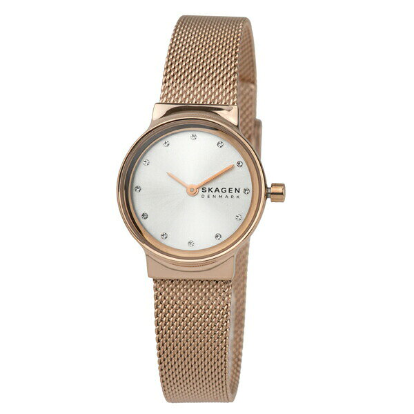 Часы SKAGEN SKW2665 Freya, серебристые с бежевым браслетом, новая батарея для надёжной работы