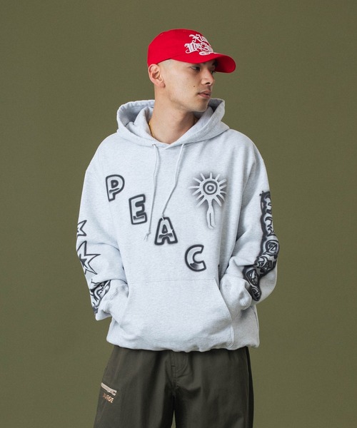 Airbrush pullover худи‑свитшот с аэрографическим принтом