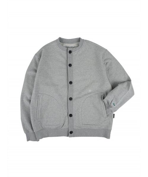 CITY ROUND CARDIGAN MELANGE GREY — городской кардиган меланж серый