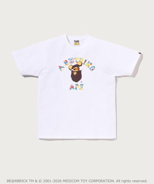 BAPE x MEDICOM TOY 30th Anniversary College Milo T‑tee