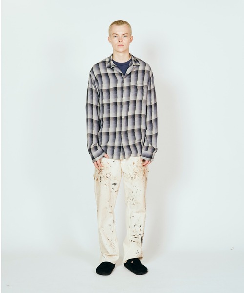 TOWNCRAFT 60s Loop Collar Shirt — рубашка с петлёвым воротником и отделкой on‑breach