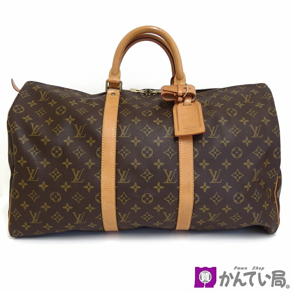LOUIS VUITTON M41426 Keepall 50 дорожная сумка Monogram с замком