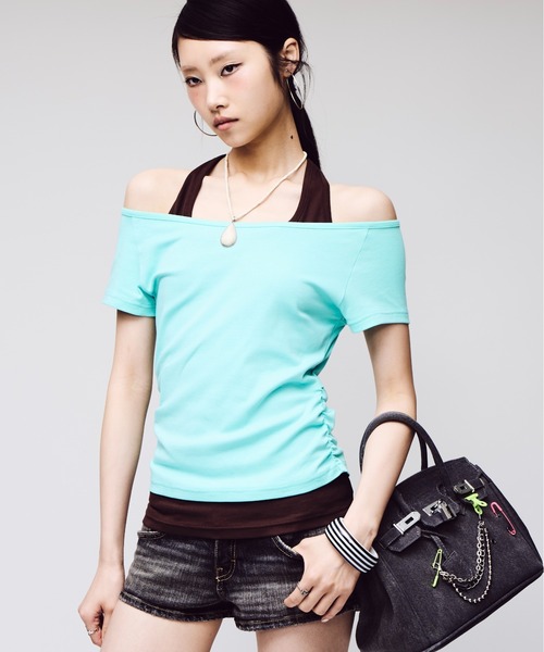 [SLOPPY] Back Open Giza Tee — футболка SLOPPY
