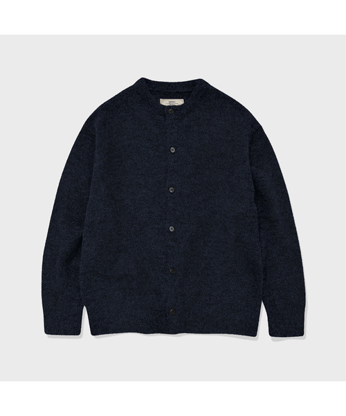 Washable Base Crop Cardigan (navy) — укороченный кардиган, моющийся, тёмно‑синий