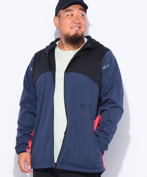 UNDER ARMOUR Fitted Storm Winter‑knit 3‑Layer Full Zip Hoodie — флисовая утеплённая куртка с капюшоном