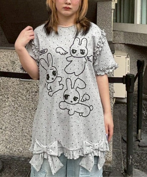 BABY BUNNIES DOT MINI — one‑piece с принтом «зайчики» (дет.)