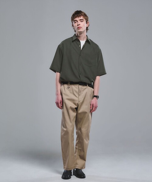 Washer poplin box shirt полуприлегающая, рубашка с коротким рукавом
