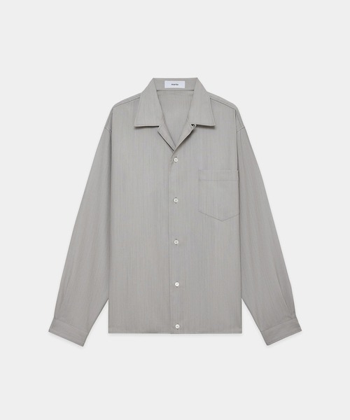 marka OPEN COLLAR L/S SHIRT WITH HEM TAB