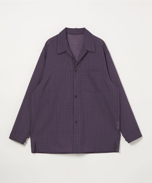 <Steven Alan> Wurl check open collar over shirt