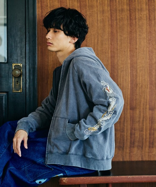 THRIFTY LOOK — парковка с вышивкой VIET-NAM, джип-стиль, застежка-молния
