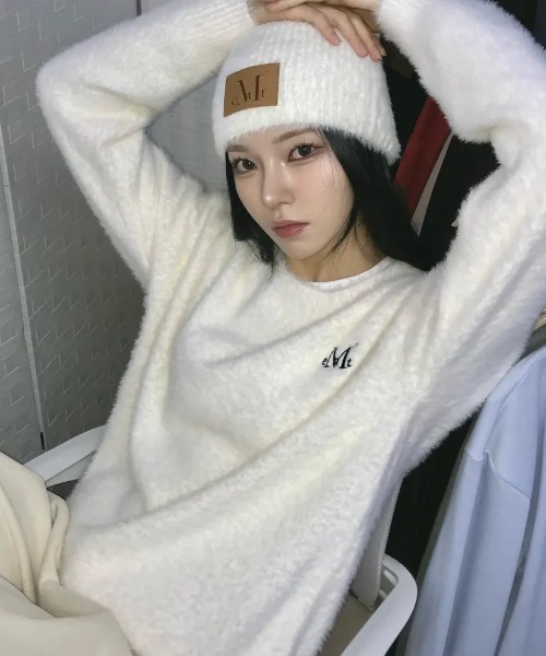 MUCENT / ANGORA LOOSE-FIT KNIT — вязаный свитер «Shaggy Knit» (японский релиз, веб-лимит)