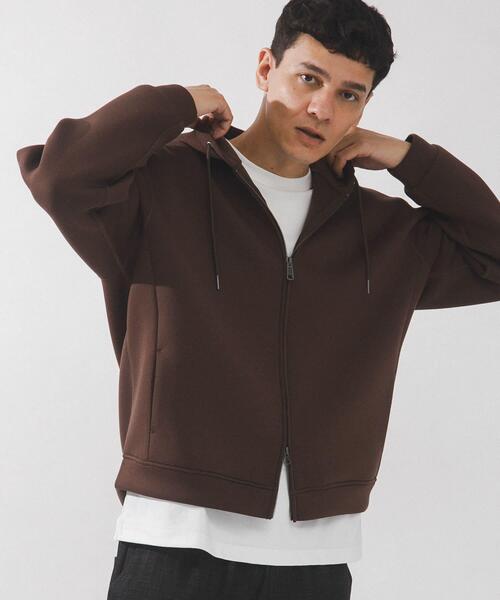 Danvor knit zip-up feather jacket