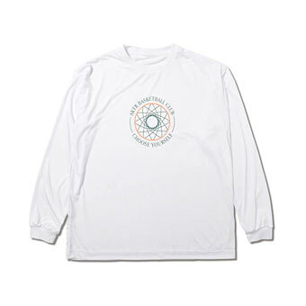 Баскетбольная длинная футболка, одёжда AKTR RETRO‑CHIC EMBLEM L/S SPORTS TEE белая [мужская]