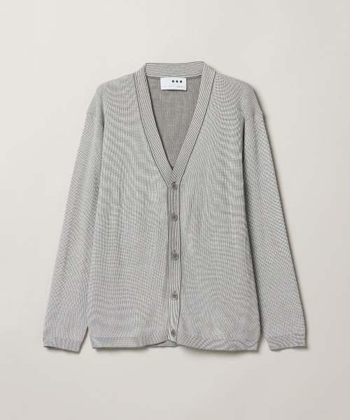 Organic cotton waffle cardigan