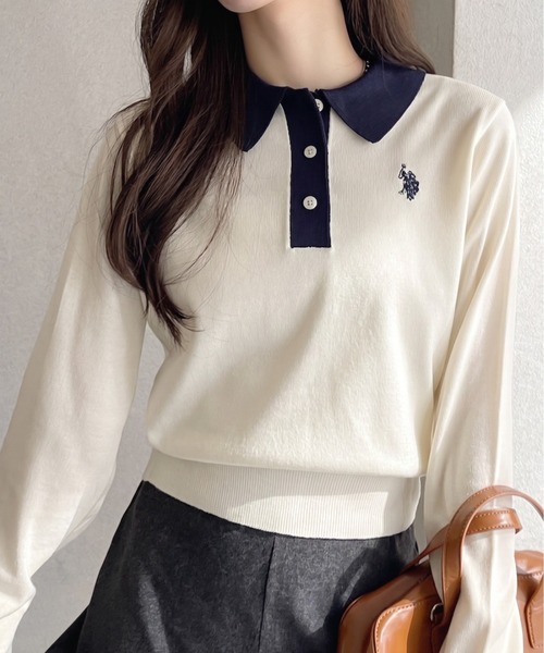 U.S. POLO ASSN. × Ada. совместный пике‑поло