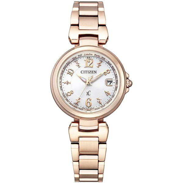 CITIZEN xC EC1037-51A — наручные часы с хризантемовой отделкой, эко-драйв, коричневая кожаная модель (Novelties CP)