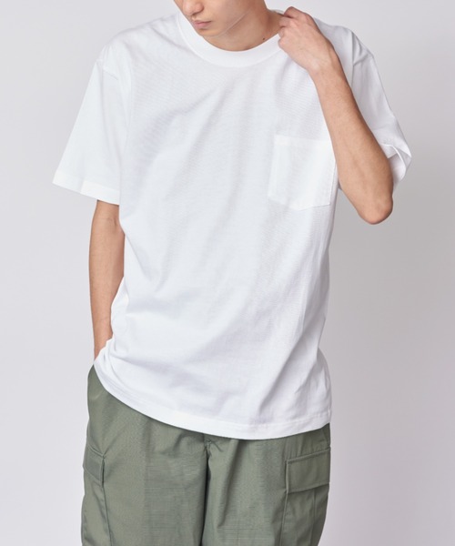 Hanes Beefy POCKET T‑SHIRT H5190 — футболка с карманом, американская классика