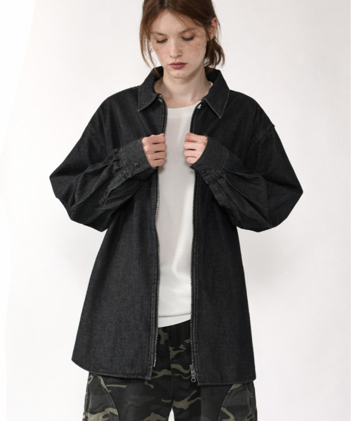 [neos] Loose Sleeve Full Zip Pull-Over — плотно сидящая толстовка с капюшоном, мужская, редизайн