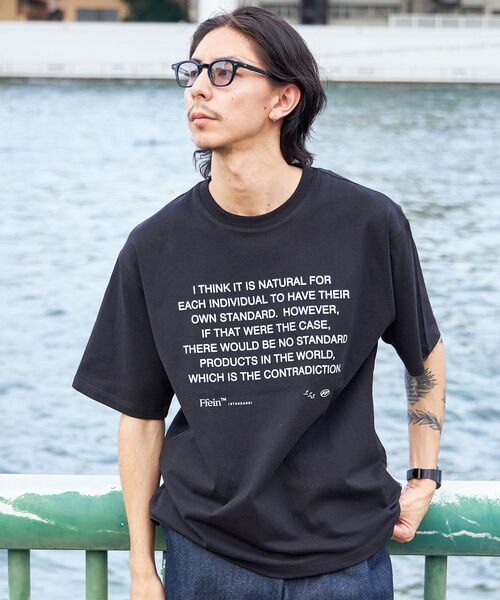 [FFEIN] Message PT Tee — футболка с крупным принтом, короткий рукав, принт-логотип