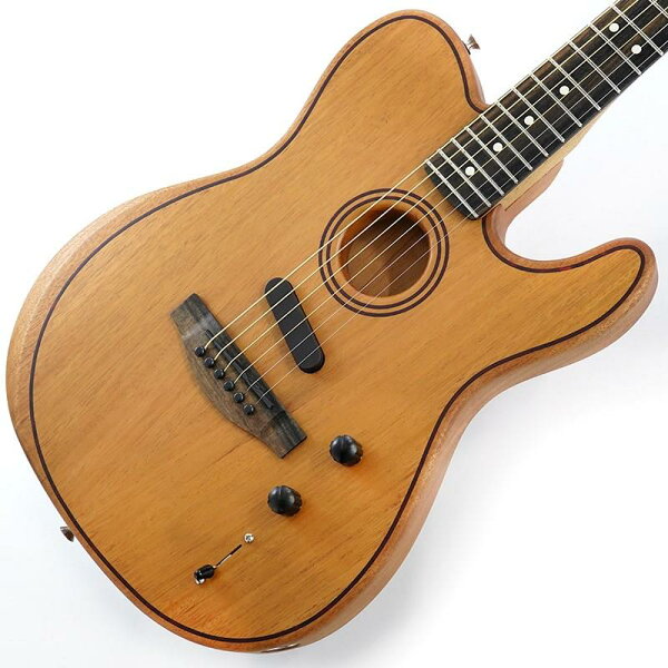 American Acoustasonic Telecaster, полноразмерная корпусная модель (натуральная) [официальная цена] Fender Acoustics (с торцевой отделкой)