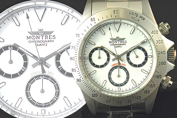 Часы‑хронограф MONTRES 68199 белые мужские