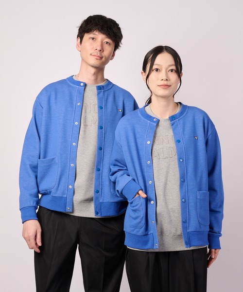 Kanoko double face shear crew neck cardigan — кардиган из каноко (двойной фейс)