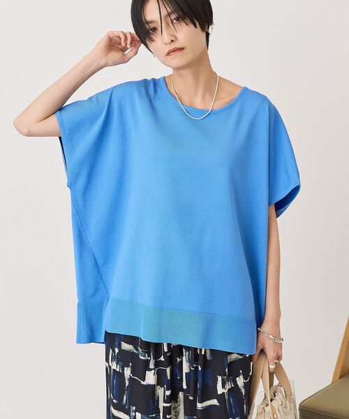 WASHABLE DERI neck pullover — мягкий трикотажный пуловер с воротником