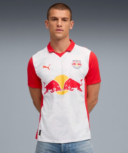 PUMA Mens 2025-26 RB зальник домашняя реплика — полуспортивная униформа, короткий рукав