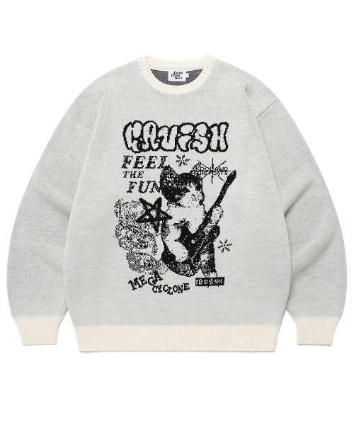 MEGA CYCLONE Knit Sweater IVORY (CV2EFUK601A)