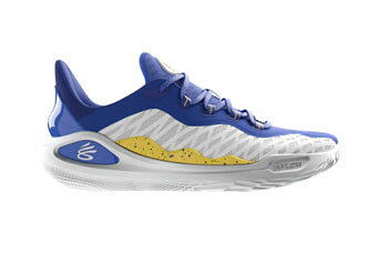Under Armour Curry 11 — баскетбольные кроссовки Under Armour, цвет: синий/белый/жёлтый