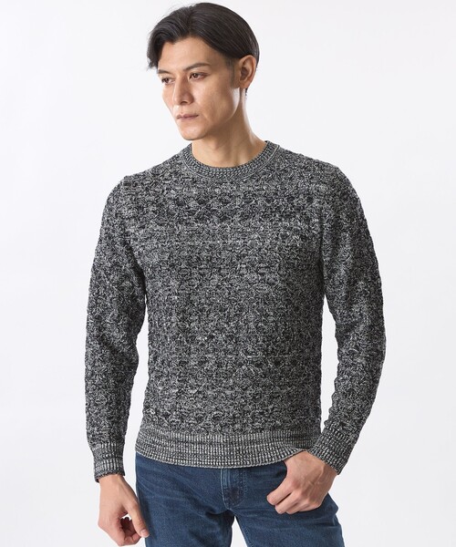 Jigsaw Mix Knit — джигзаг микс свитер
