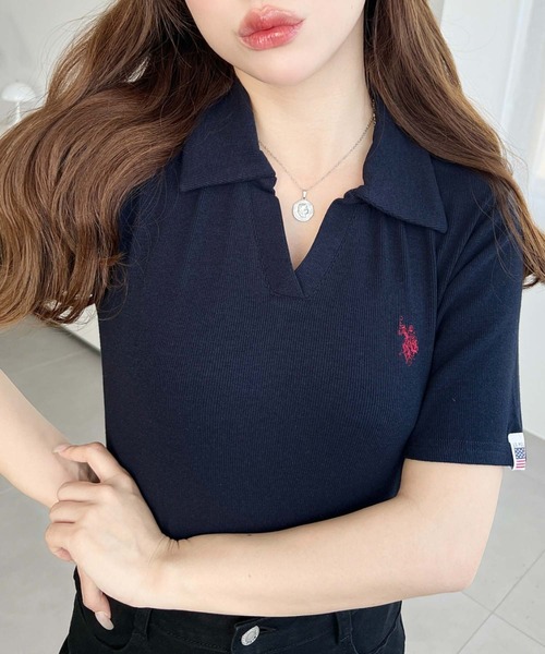 U.S. POLO ASSN. — футболка‑сквош с вышивкой, короткий рукав, унисекс.