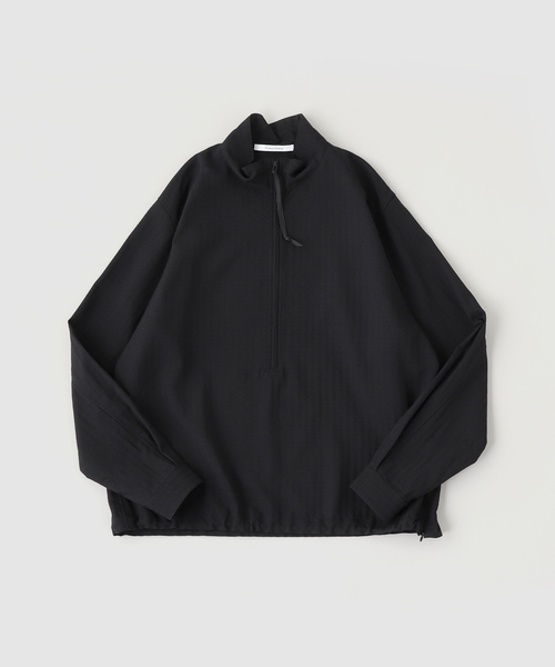 Product Twelve — Techno Wool Sucker Half Zip Shirt.