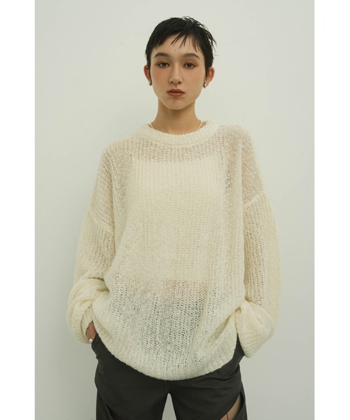 Jaguar sheer knit (unisex) — прозрачный вязаный джемпер унисекс